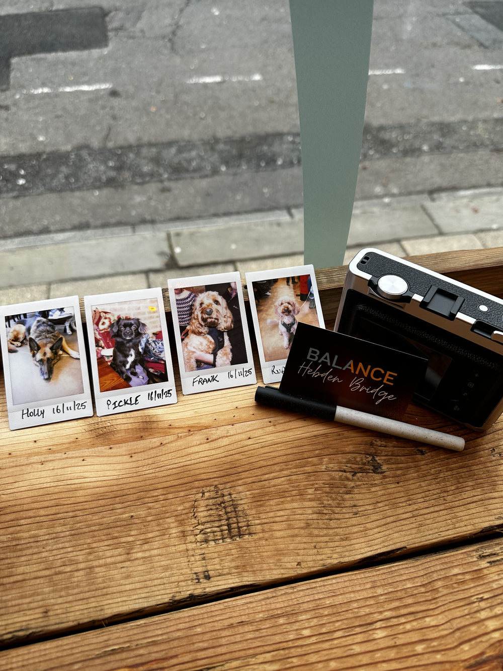Visitor photos displayed inside BALANCE