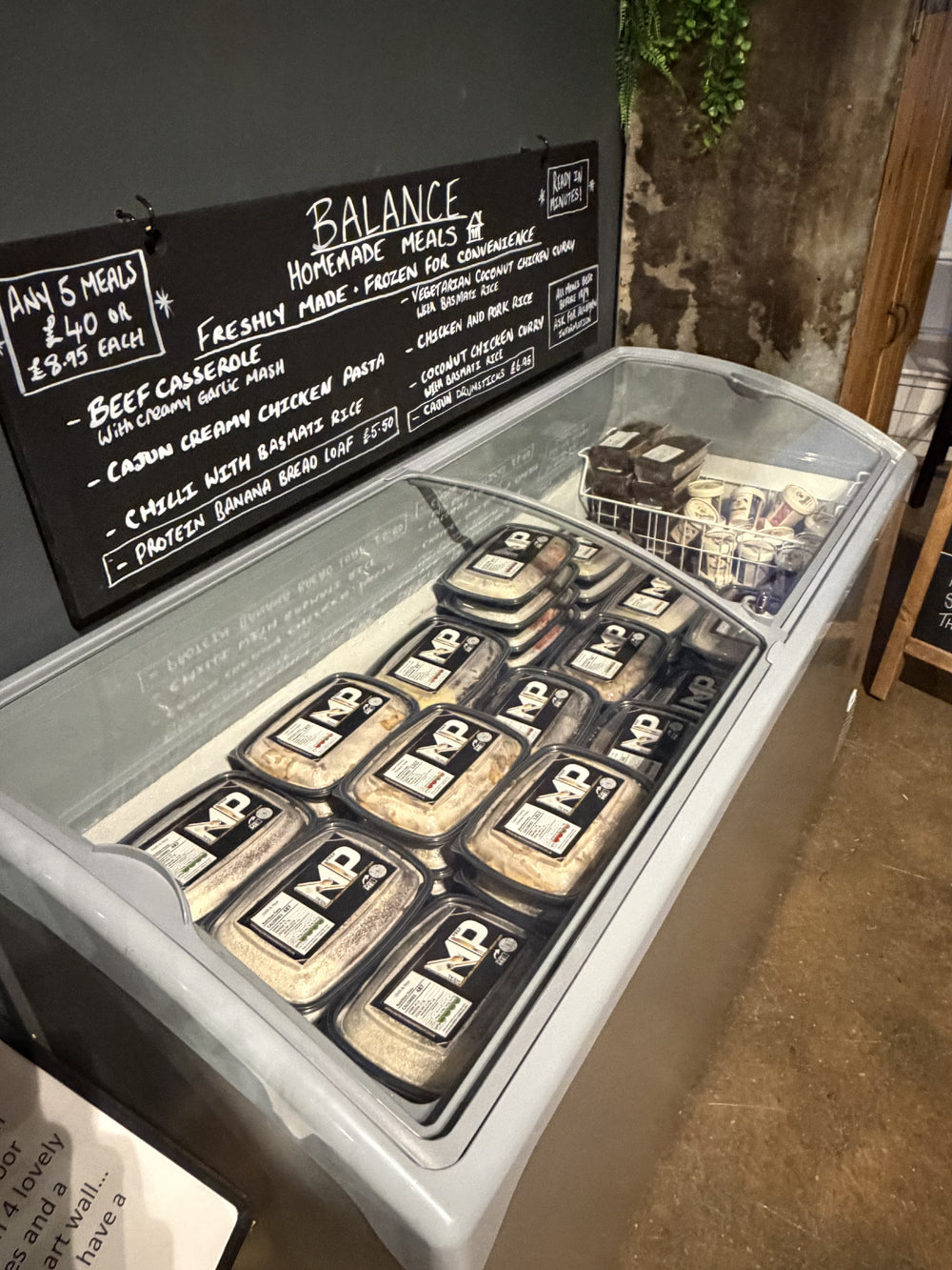 The ice cream counter at BALANCE