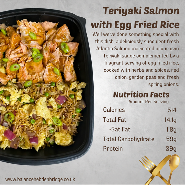 Teriyaki Salmon with Egg Fried Rice