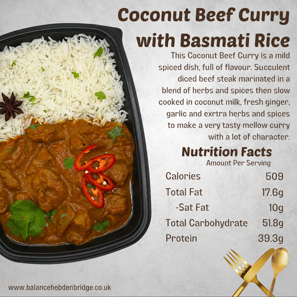 Coconut Beef Curry with Fragrant Basmati Rice — www.balancehebdenbridge.co.uk