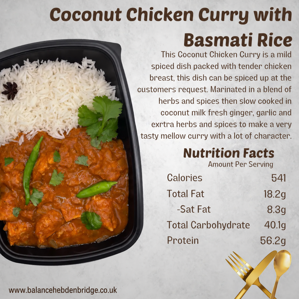 Coconut Chicken Curry with Fragrant Basmati Rice — www.balancehebdenbridge.co.uk