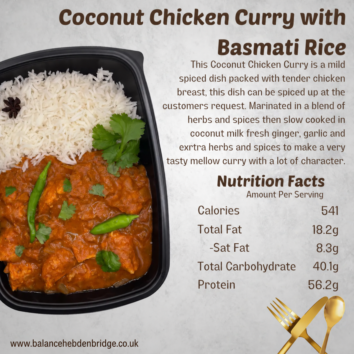 Coconut Chicken Curry with Fragrant Basmati Rice — www.balancehebdenbridge.co.uk