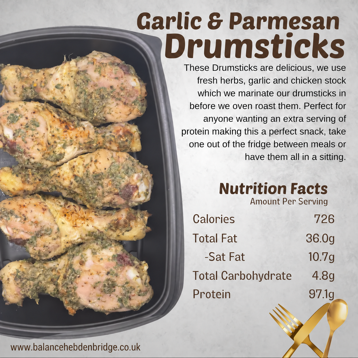 Garlic Parmesan Chicken Drumsticks — www.balancehebdenbridge.co.uk