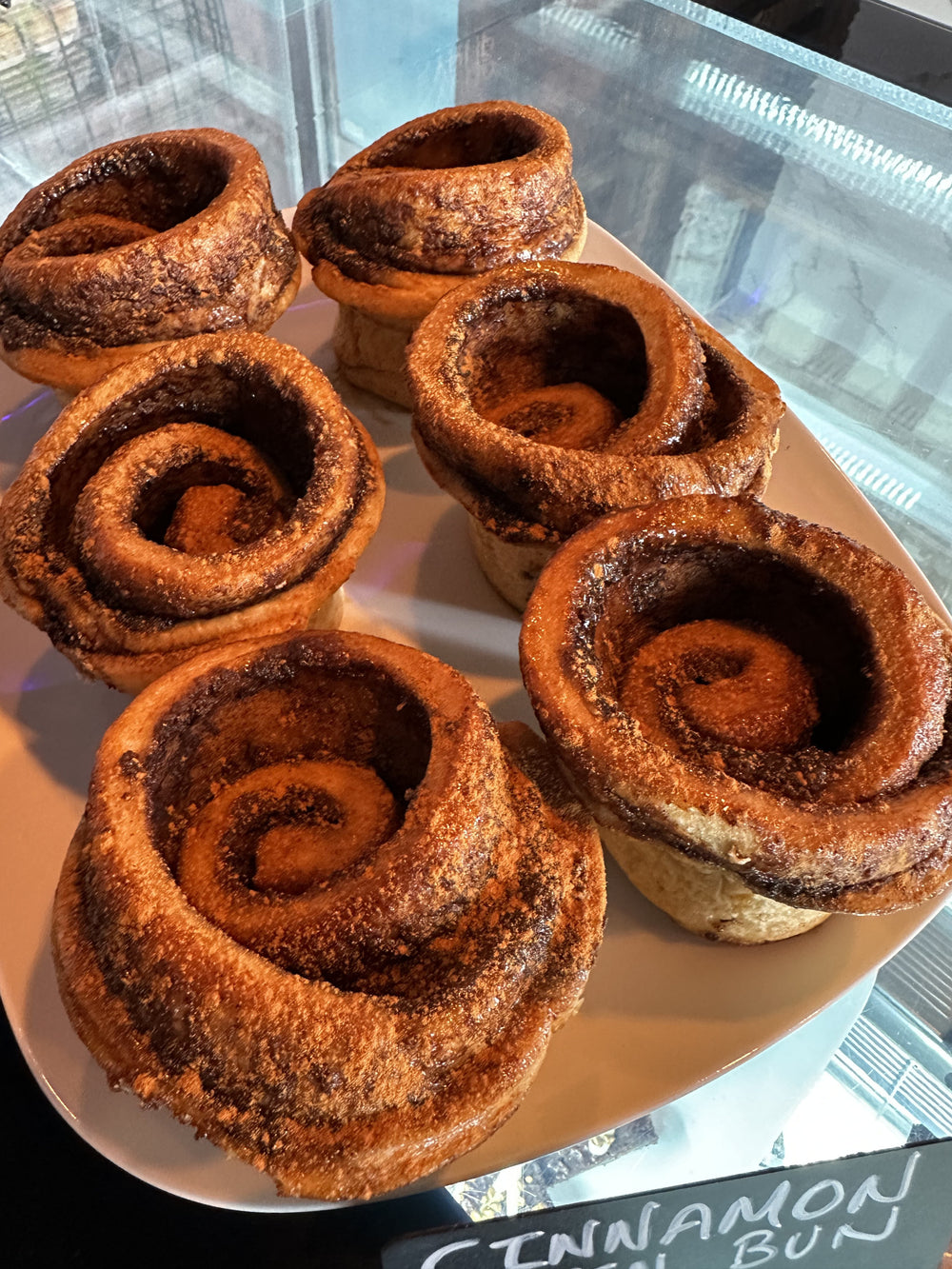 Fresh cinnamon swirls at BALANCE