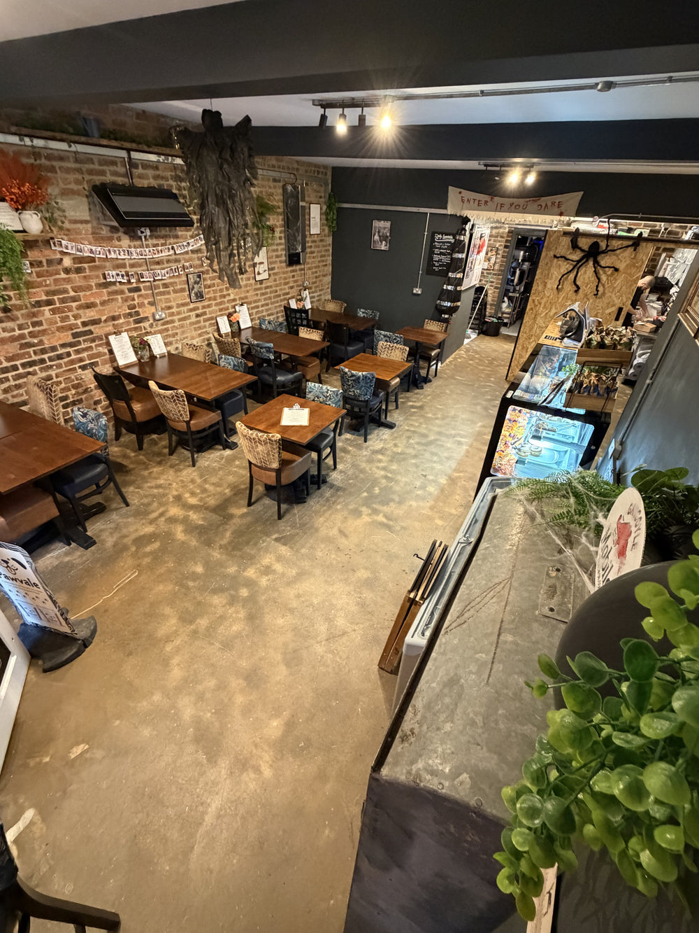 A view through the BALANCE coffee shop