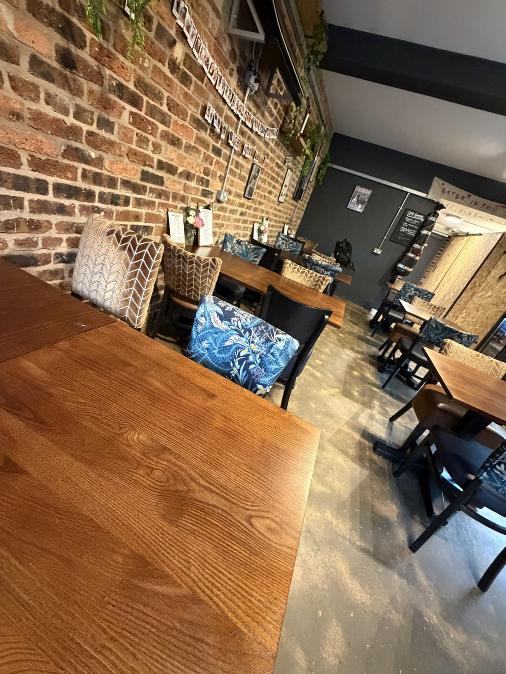 A table beside the counter inside BALANCE