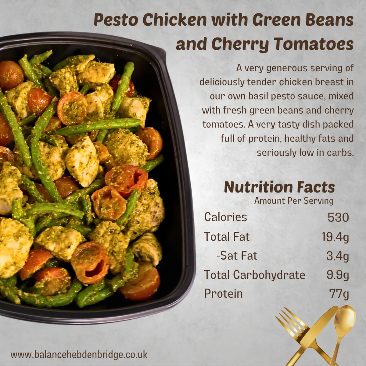 Pesto Chicken with Grean Beans and Cherry Tomatoes — www.balancehebdenbridge.co.uk