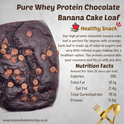 Pure Whey Protein Chocolate Banana Cake Loaf — www.balancehebdenbridge.co.uk
