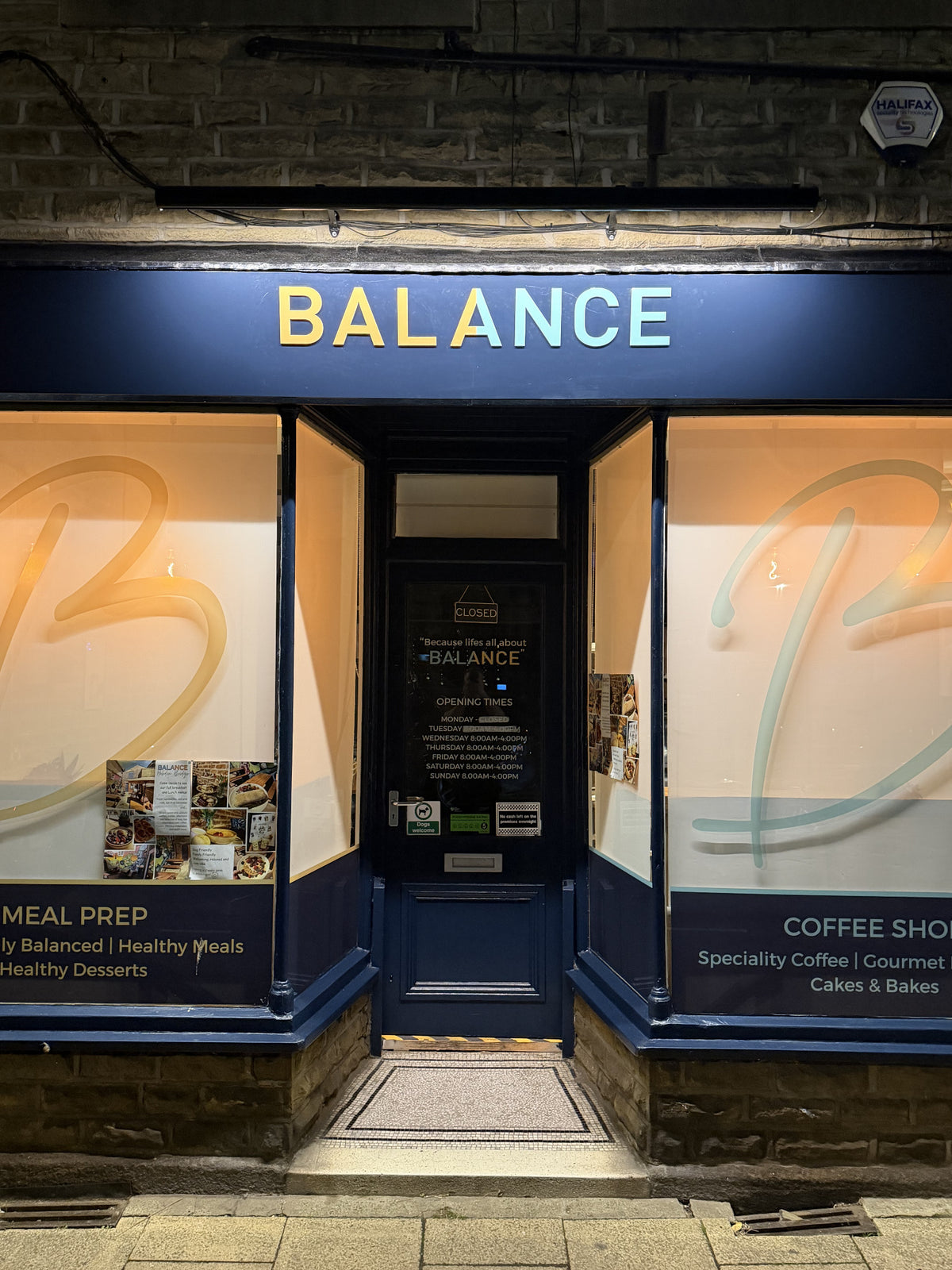 BALANCE shop front on Crown Street in Hebden Bridge