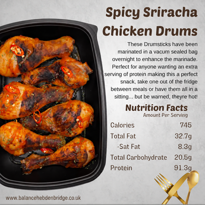 Spicy Sriracha Chicken Drumsticks — www.balancehebdenbridge.co.uk