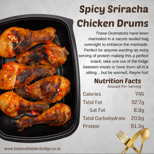 Spicy Sriracha Chicken Drumsticks — www.balancehebdenbridge.co.uk