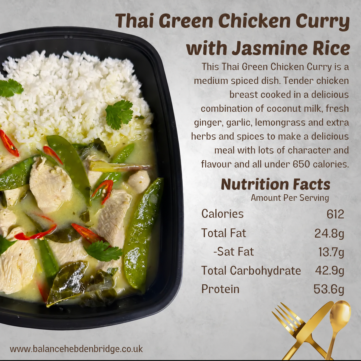 Thai Green Chicken Curry with Jasmine Rice — www.balancehebdenbridge.co.uk